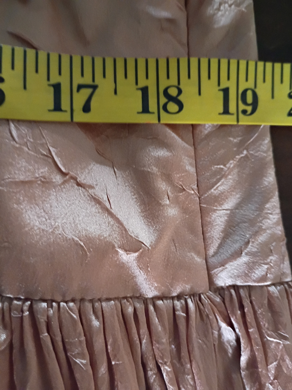 Talbots Blush Gathered Full Maxi Silk blend Skirt - Picture 3 of 6